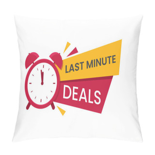 Personality  Red Last Minute Deal Logo, Symbol, Banner Pillow Covers