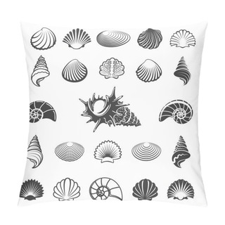 Personality  Sea Shell Silhouettes Pillow Covers