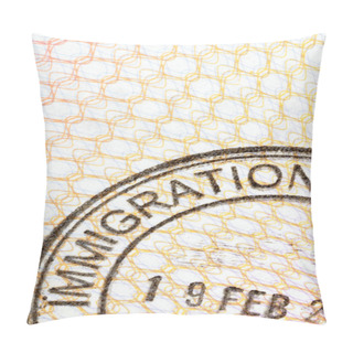 Personality  Passport Immigration Stamp Pillow Covers