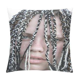 Personality  Girl With Dreadlocks Pillow Covers