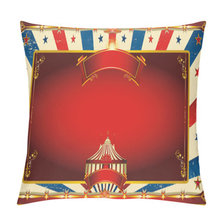 Personality  Nice Vintage Circus Background Pillow Covers