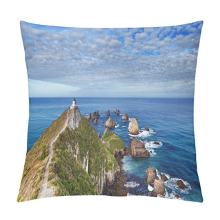 Personality  Nugget Point Lighthouse, New Zealand Pillow Covers