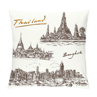 Personality  Thailand, Bangkok - Hand Drawn Set Pillow Covers