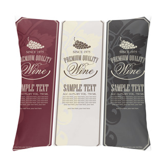 Personality  Wine Label Pillow Covers