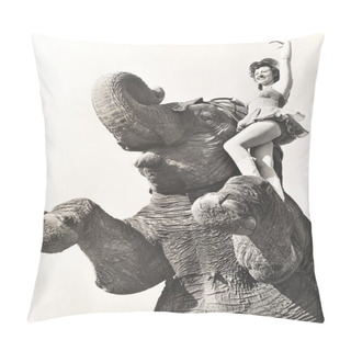 Personality  Performer Standing On Elephant Pillow Covers