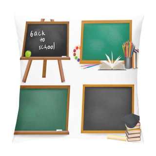 Personality  Set Of School Board Blackboards. Back To School. Pillow Covers