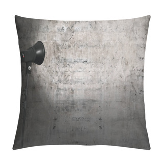 Personality  Light On Concrete Wall Pillow Covers