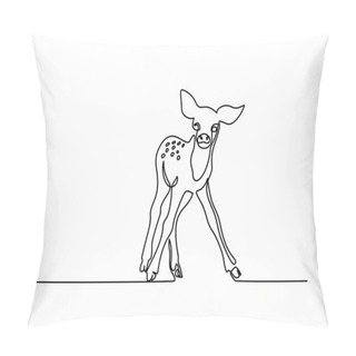 Personality  Funny Deer Cub Baby Pillow Covers