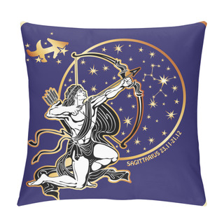 Personality  Horoscope.Sagittarius Zodiac Sign Pillow Covers