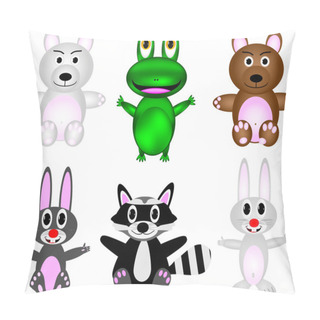 Personality  Cute Wild Animal Cartoon Set Pillow Covers