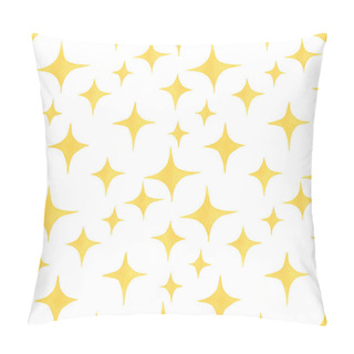 Personality  Seamless Abstract Watercolor Pattern With Yellow Stars For Fabric And Decor, Party, New Year Pillow Covers