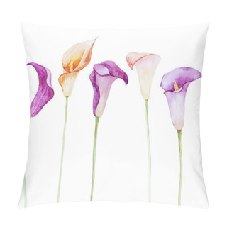 Personality  Nice Watercolor Calla Flowers Pillow Covers