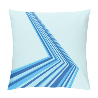 Personality  Blue Angled Stripes Vector Background Pillow Covers