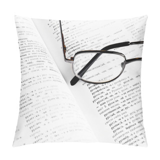 Personality  Book And Glasses Pillow Covers