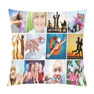 Personality  Emotional Happy People Pillow Covers