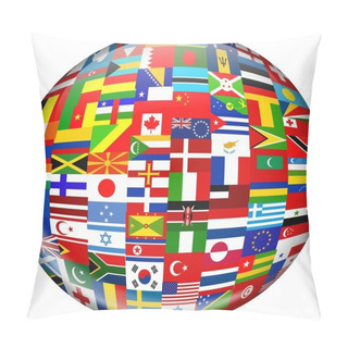 Personality  Different Countries Flags Pillow Covers