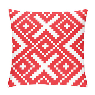 Personality  Belorussian Ethnic Ornament, Seamless Pattern. Vector Illustration Pillow Covers