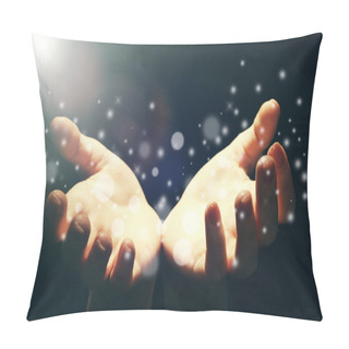 Personality  Light In Human Hands In The Dark,  Miracle Concept Pillow Covers
