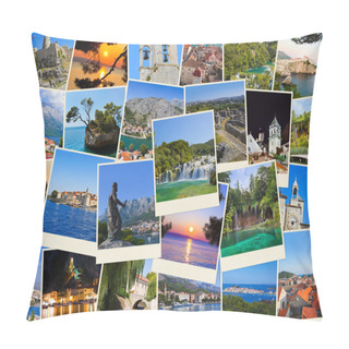 Personality  Stack Of Croatia Travel Photos Pillow Covers