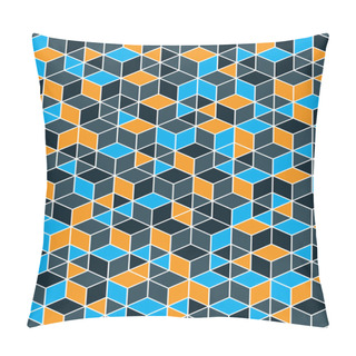 Personality  Seamless Pattern With Cubes And Squares Pillow Covers
