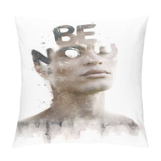 Personality  Portrait Photography Blends In With Original Artwork Pillow Covers