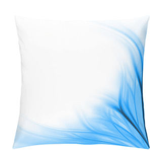 Personality  Blue Floral Border Background Pillow Covers