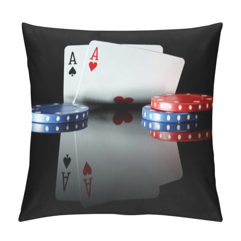 Personality  Pair of Aces pillow covers