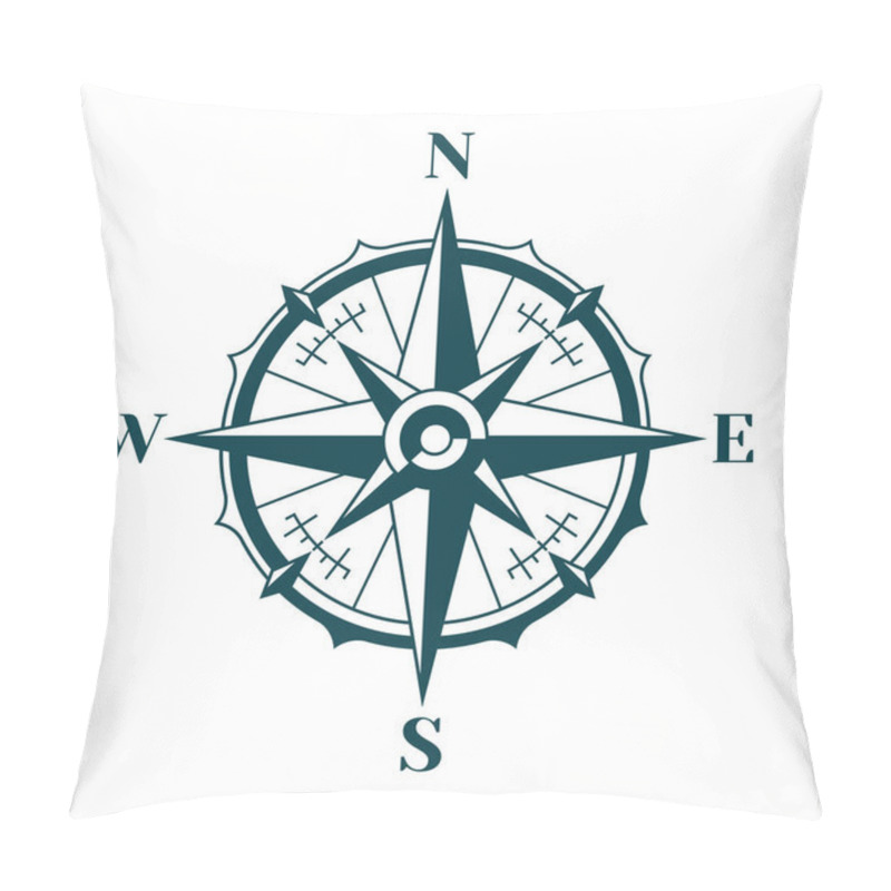 Personality  Wind rose compass pillow covers