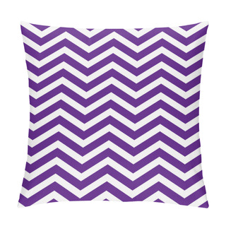 Personality  Dark Purple And White Zigzag Textured Fabric Background Pillow Covers