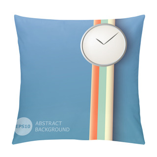 Personality  Abstract Background With Clock Pillow Covers