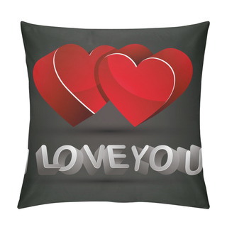 Personality  I Love You. Pillow Covers