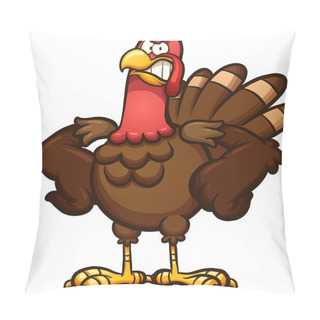 Personality  Angry Thanksgiving Turkey Pillow Covers