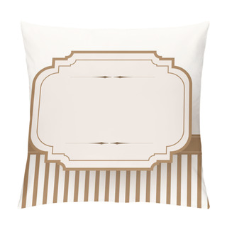 Personality  Vintage Frame Template, Vector Design Pillow Covers