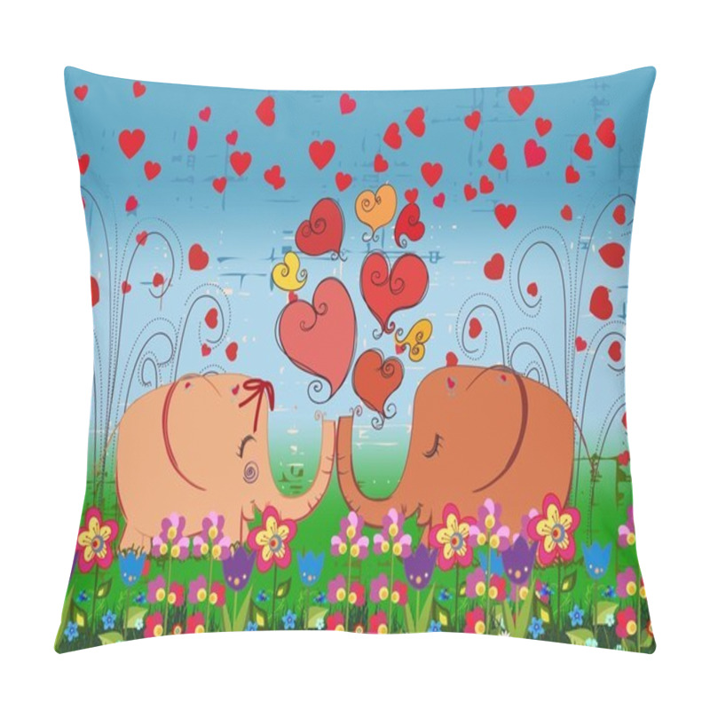 Personality  Love elephants pillow covers