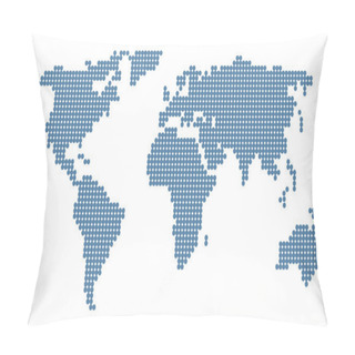 Personality  Doted World Map Pillow Covers