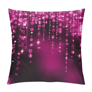 Personality  Elegant Abstract Background With Bokeh Defocused Lights And Stars Pillow Covers