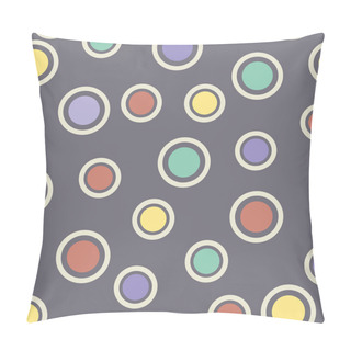 Personality  Seamless Pattern Of Circles Pillow Covers