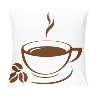 Personality  Vector Icon Of Coffee Cup Pillow Covers