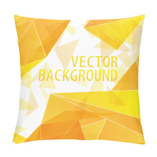 Personality  Yellow Gold Triangle Abstract Vector Background Pillow Covers