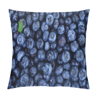 Personality  Blueberries With Little Green Leaf Pillow Covers