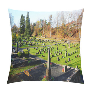Personality  Cemetery In Autumn Norway Pillow Covers