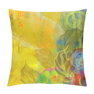 Personality  Tropic Floral Design Background Pillow Covers