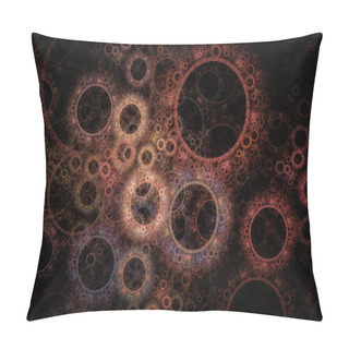 Personality  Abstract Geometrical Oriental Colorful Fractal Texture Pillow Covers