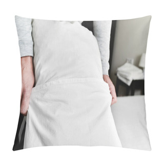 Personality  Young Man Making The Bed Pillow Covers
