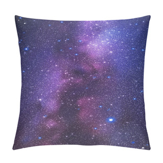 Personality  Night Starry Sky And Milky Way. Space Vertical Background With Nebula Pillow Covers