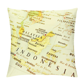 Personality  Malaysia: Geographical View  Pillow Covers