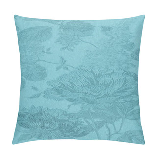 Personality  Textured Background With Large Flower Patterns Pillow Covers