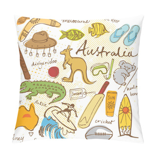 Personality  Collection Of Australia Icons Pillow Covers