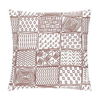 Personality  Seamless Ethnic Background. Abstract  Pillow Covers