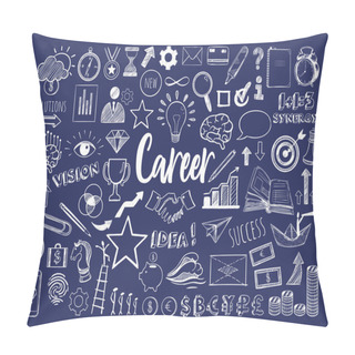 Personality  Management Infographic Concept 2 Pillow Covers